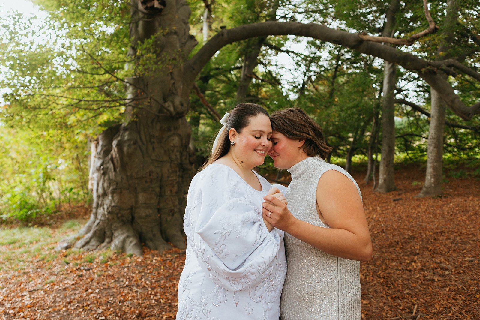Lesbian Engagement Session at a farm in Massachusetts
