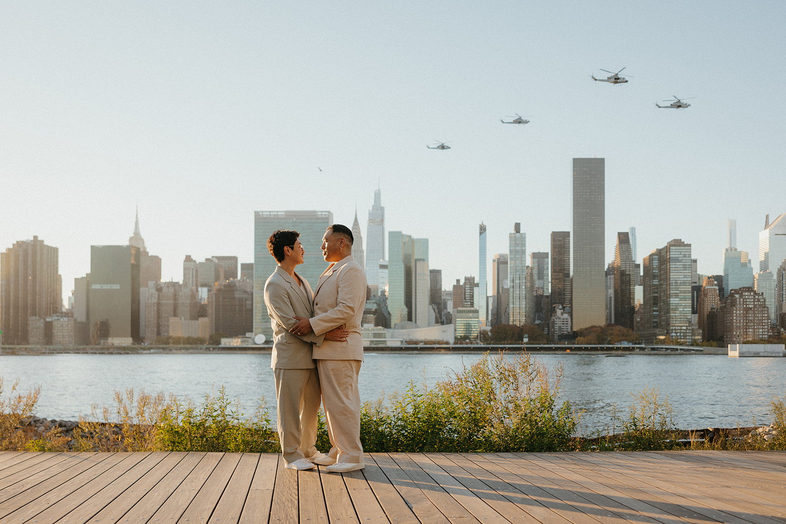 Gay engagement photos in New York City