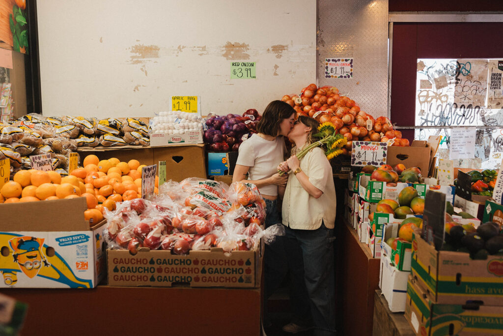 Lesbian engagement session in Brooklyn