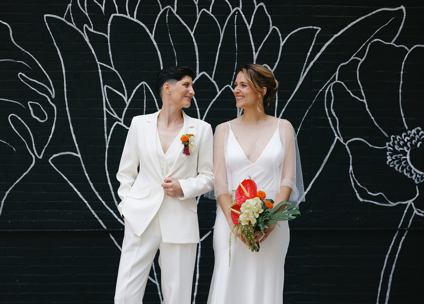 Lesbian wedding at Althea in Cambridge Massachusetts